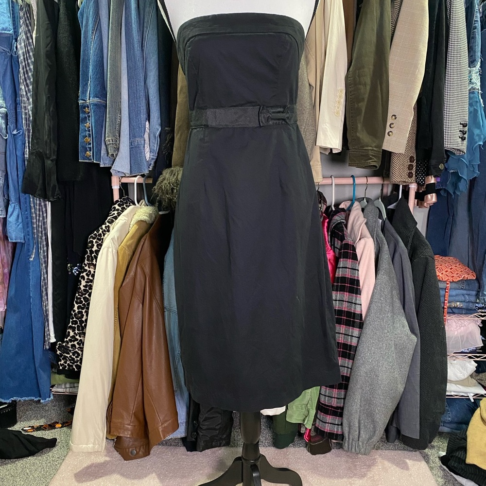 Bitten by Sarah Jessica Parker Black Strapless Dress